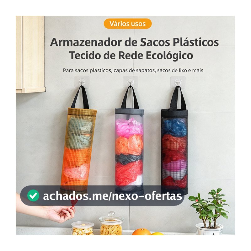 Puxa Saco Porta Sacola Plástica Organizador Transparente Saco De Cozinha Dispenser Sacola Plástica Lavanderia Parede