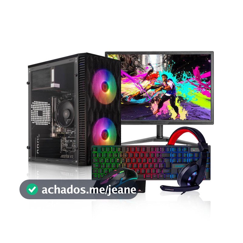 PC Gamer Forge, Intel Core i5, 16GB DE RAM, SSD 240GB, Completo com Monitor + Periféricos
