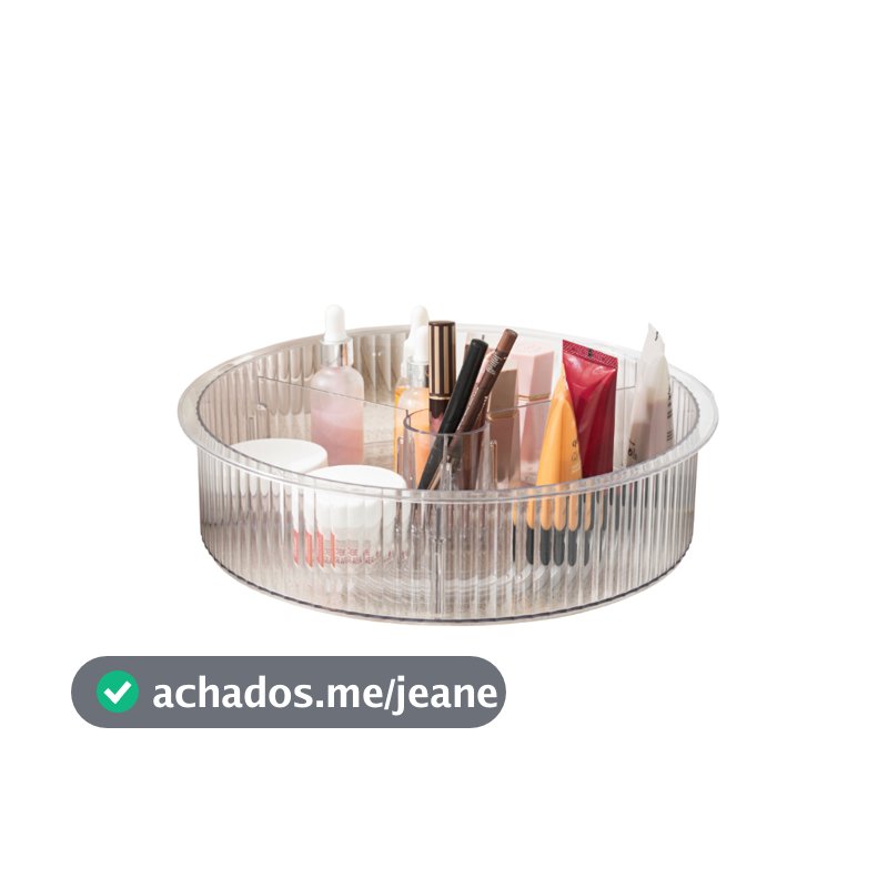 Organizador Giratório New Retro 31x8,4cm Cor Cristal