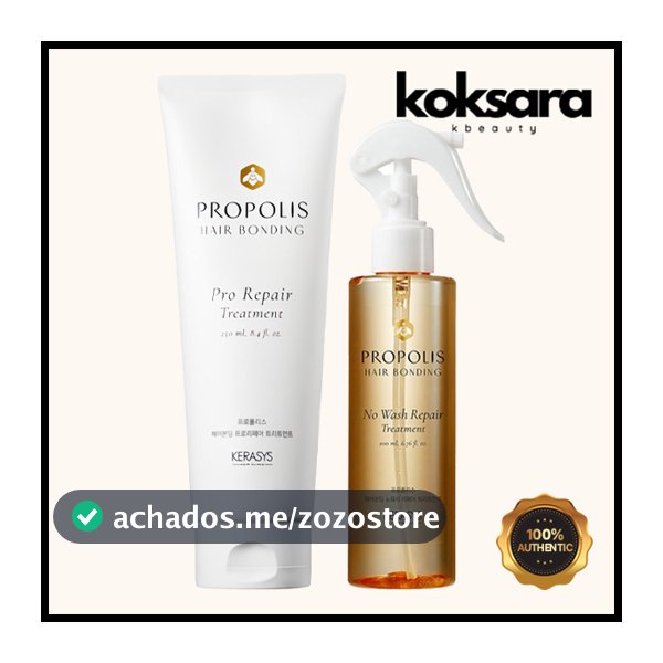 Kerasys Propolis Hair Bonding Pro Repair Treatment 250ml (Tube), No Wash Repair Treatment 200ml (Spray)