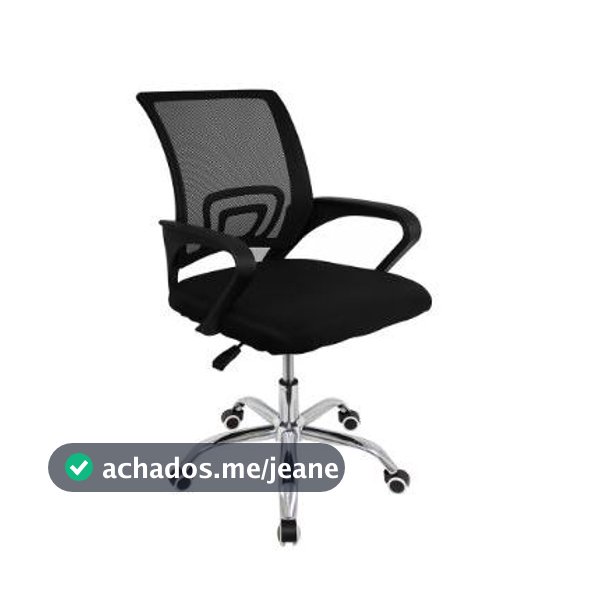 Cadeira Escritório Giratória Office Arco Estofado Mesh