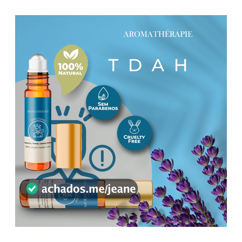 Aromaterapia TDAH Natural Blend Óleos Essenciais Aromathérapie