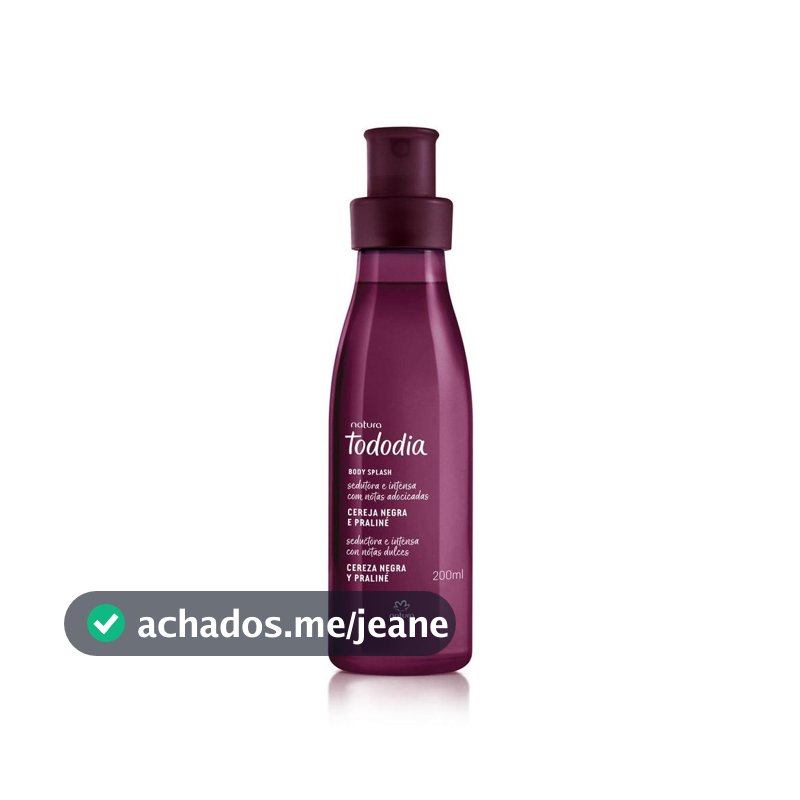 Body Splash Tododia Cereja Negra e Praliné 200 ml