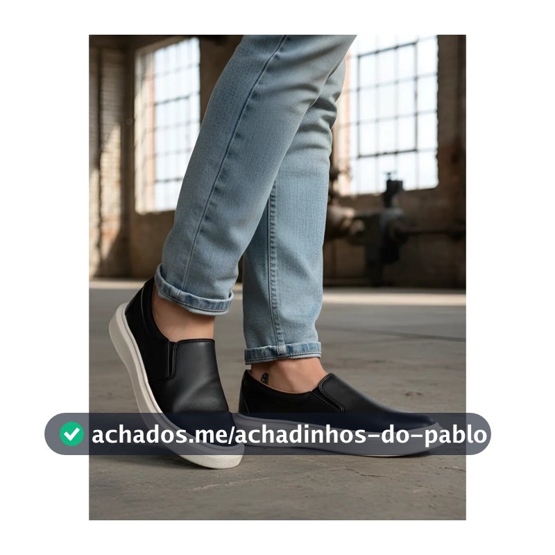 Tênis Sapatênis Iate Masculino Slip On Sem Cadarço Calce Fácil Confortável Macio Trabalho Homem Moda