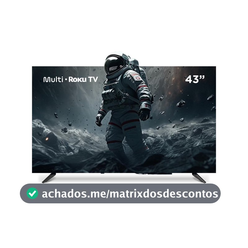 Smart TV DLED 43 FHD Multi Roku 3HDMI 2USB Wi-Fi - TL082E