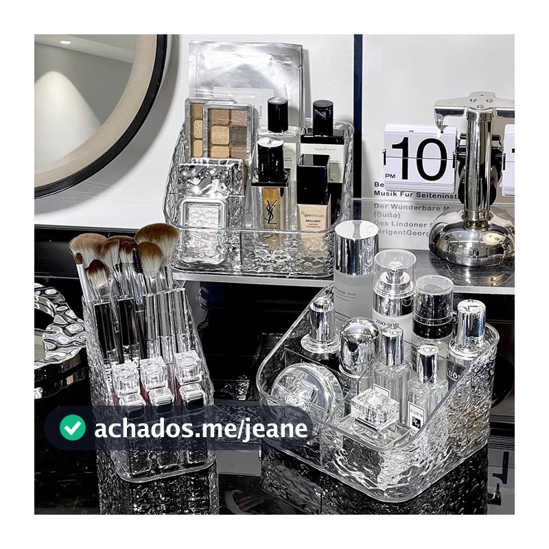 Porta Maquiagem Organizador Multiuso De Acrílico Transparente Batom Cosméticos Make