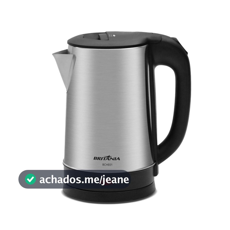 Chaleira Elétrica Britânia 1,6L Inox 1500W BCHE01