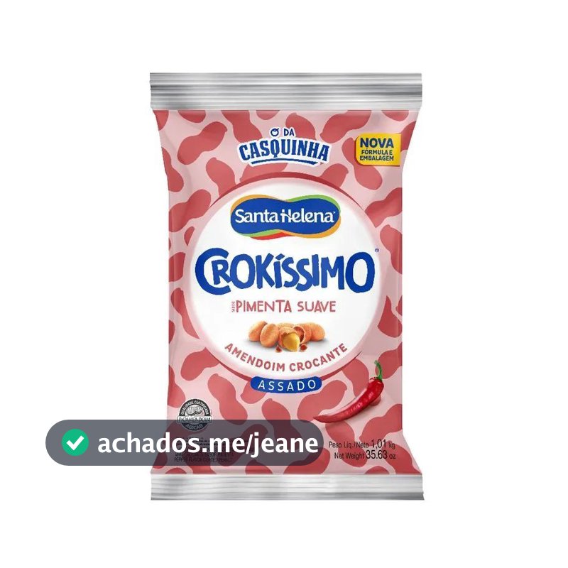 Amendoim Crokissimo 1,01kg Sta Helena Pimenta Suave