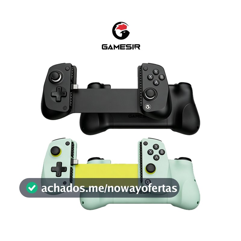 Controle Gamepad GameSir X5 Lite USB-C para Android e iPhone 15/16 com Hall Effect Turbo Leve 135g