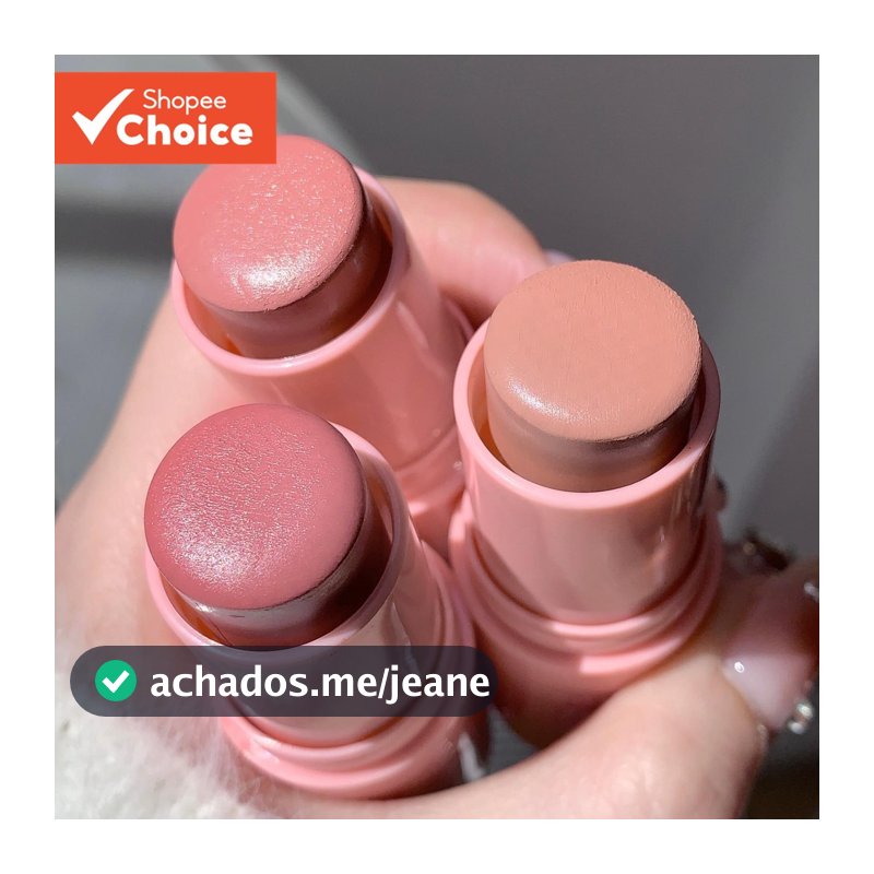 Blush em Bastão Cremoso, Efeito Matte, Para Maquiagem Natural e Longa Duração