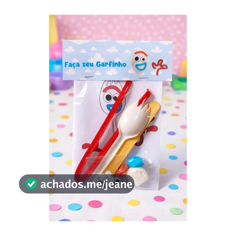 10 Kits Monte seu Garfinho - Kit para montar Garfinhos Toy story - Lembrancinhas