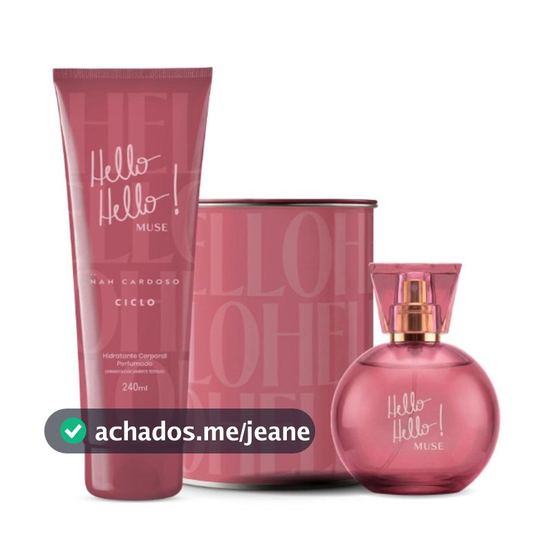 Combo Kit Muse Deo Colônia 100ml + Loção Hidratante  Perfume Feminino