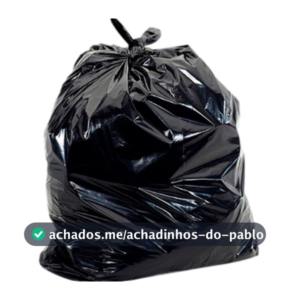 SACOS DE LIXO RESISTENTE PRETO C/ 100 UNIDADES 20L 40L 60L 100L 200L