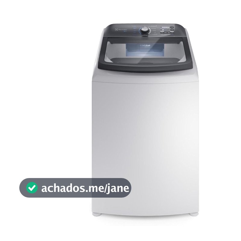 Lavadora de Roupas Efficient LEE18 18kg com Cesto Inox, Filtro de Fiapos e Tecnologia JetClean Electrolux
