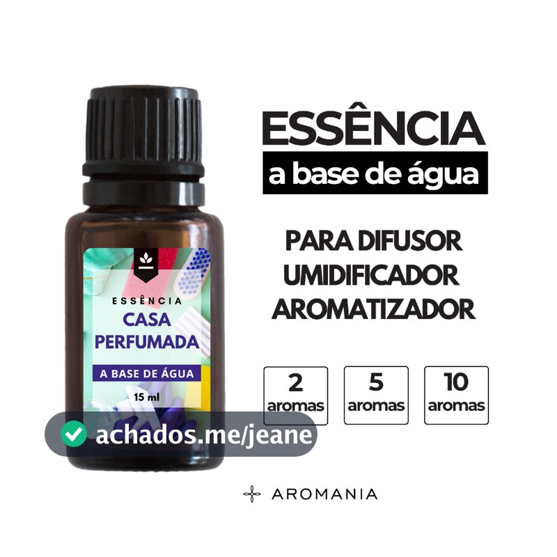 Essências à Base de Água 15ml para Difusor e Umidificador | Kit 2, 3, 5 ou 10 – Escolha os Aromas