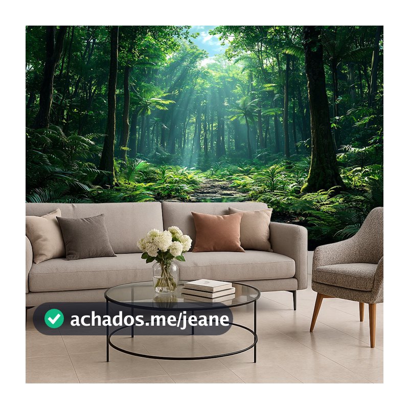 Papel De Parede 3D Papel De Parede Para Escritorio Mata Floresta  Adesivo Lavavel Quarto Sala
