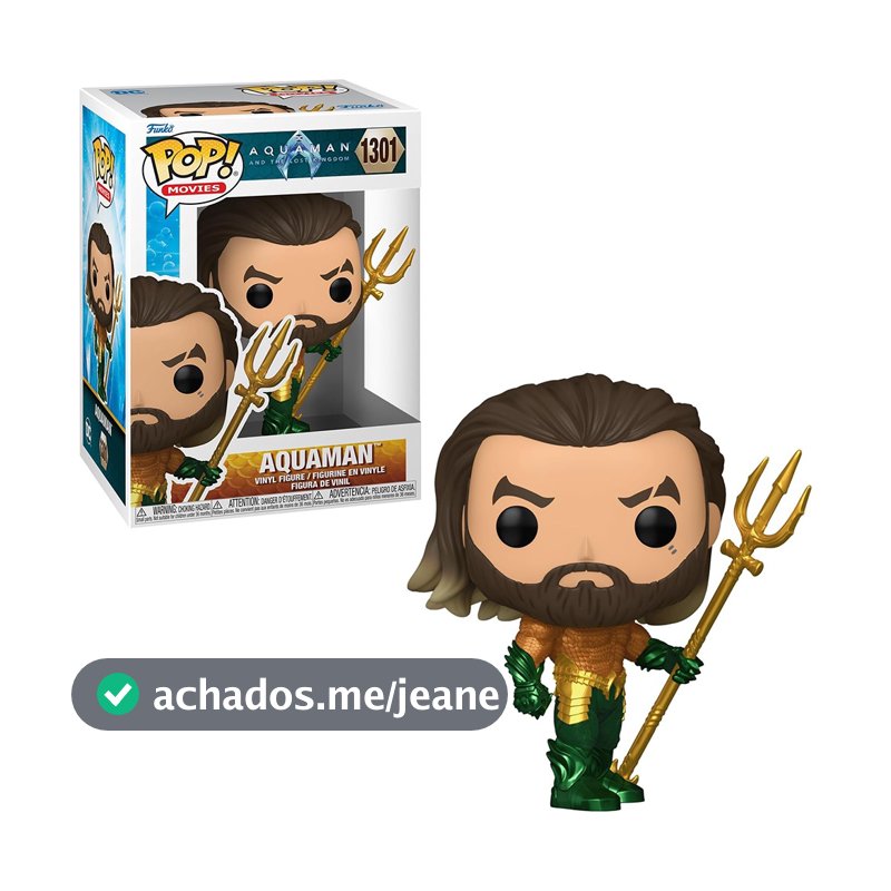 FUNKO POP AQUAMAN 1301 NOVO ORIGINAL