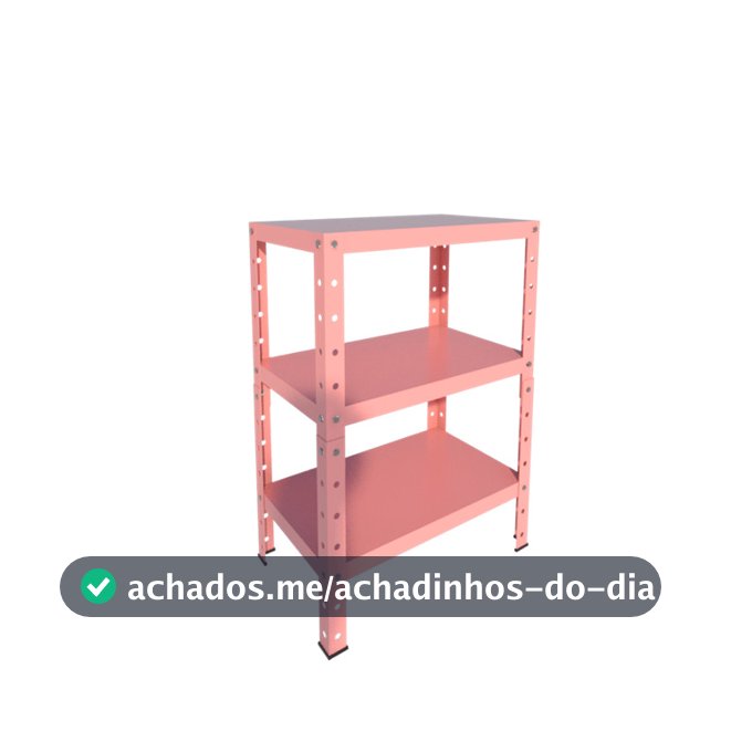 Mesa Cabeceira P 45kg Rosa Estrutura Bipartida 65cm x 30cm x 45cm