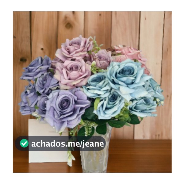 Buquê de Rosas Artificial Decorativo Plantas e Flores Artificiais- R93165