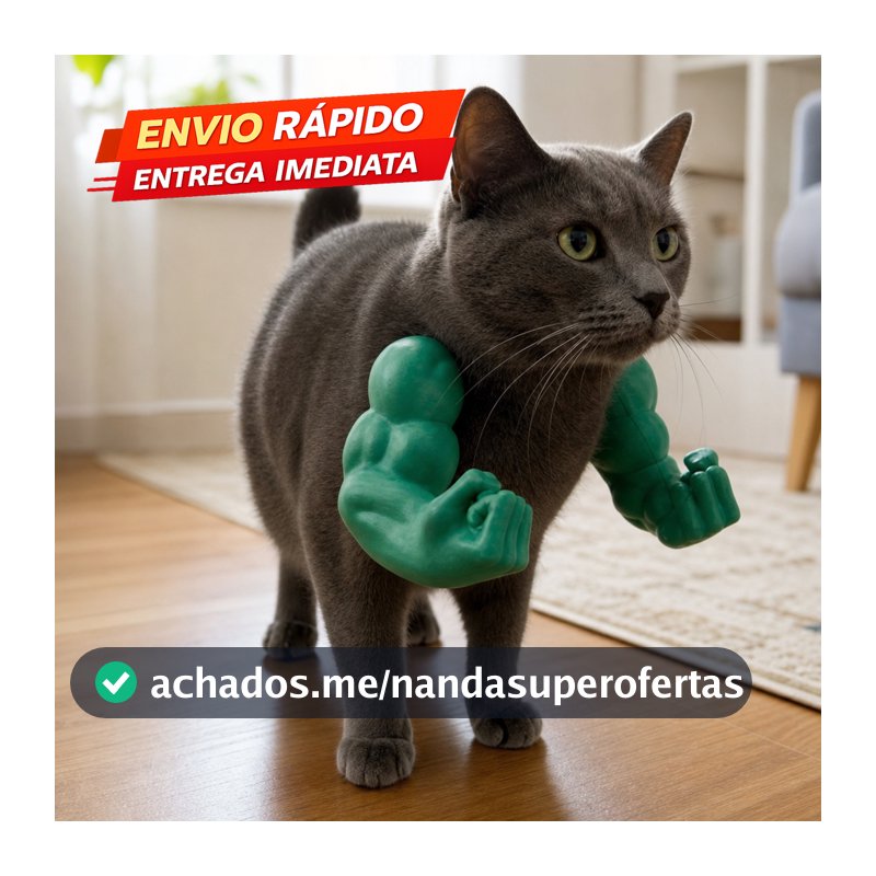 Bracos Musculosos Gato Fantasia Para Gatos Divertida Com Material Leve Para Fotos Reels E Presente Pet