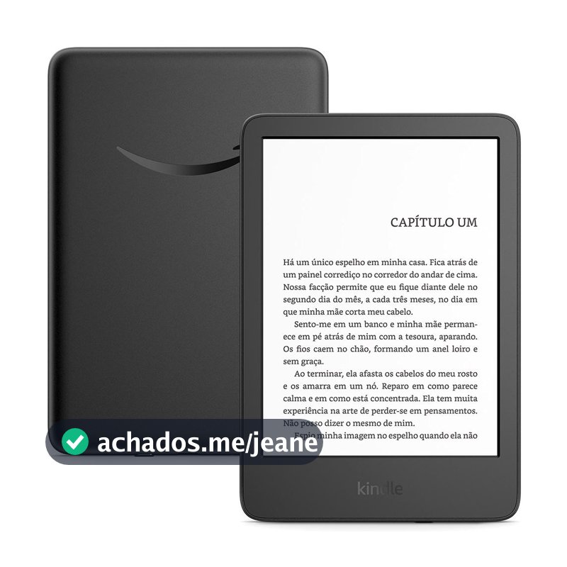 Kindle 16GB modelo2024, tela antirreflexo, troca de página rápida, luz ajustável e bateria longa duração, Cor Preto