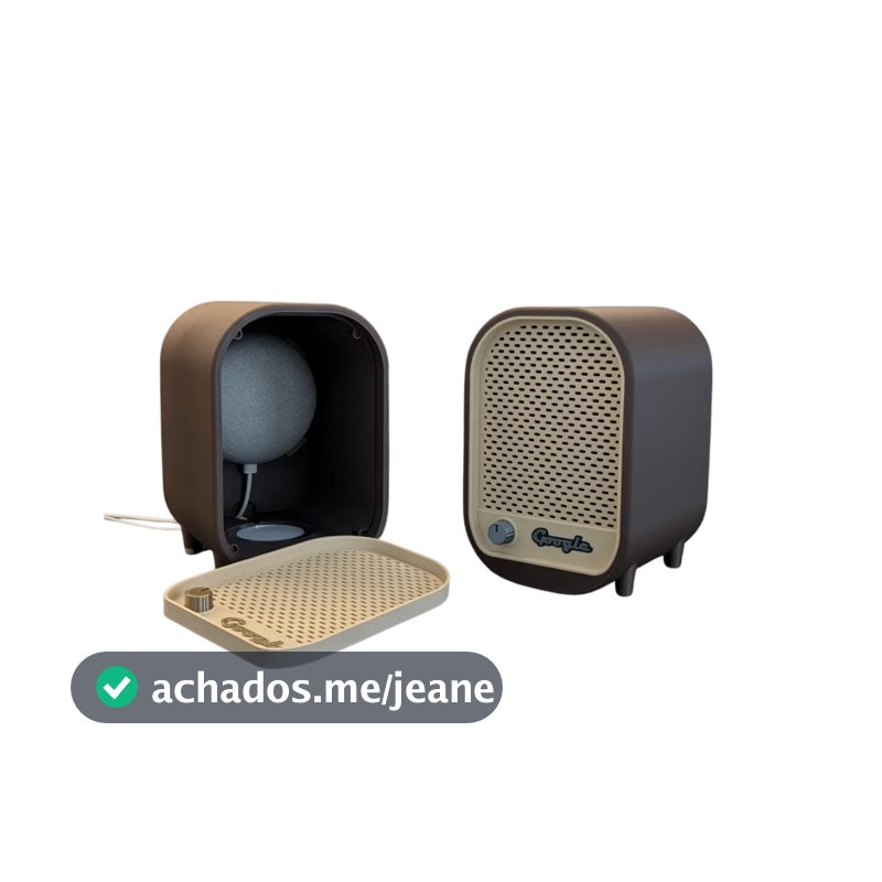 case alexa retrô capa vintage, suporte google nest mini decoração retrô acessório decorativo vintage  smart speaker