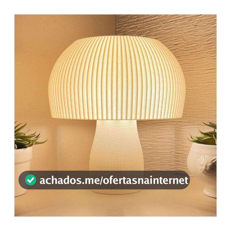 Abajur 🍄 Cogu Mesa Cabeceira Luminária 110V/220V cogumelo quarto sala escritório