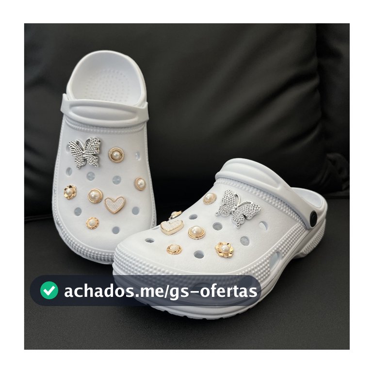 Babuche Feminina Luxo em EVA Sandália com Enfeites Personalizados Ortopédica Enfermagem