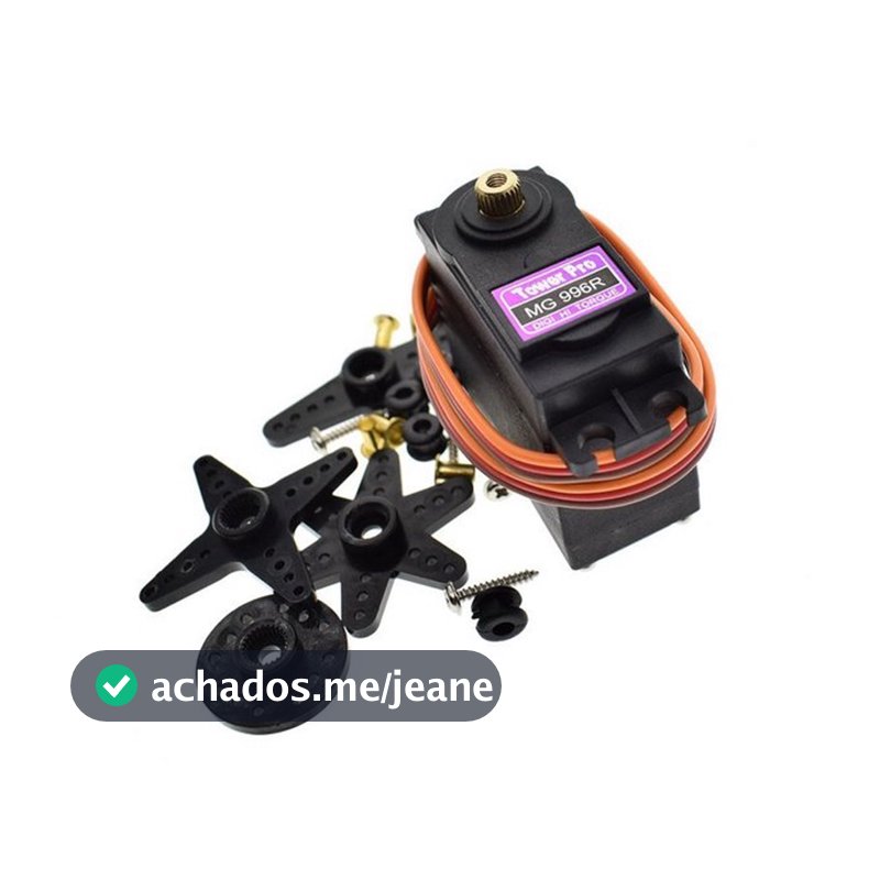 Servo Motor MG996R Metal Tower Pro 13kg Alto Torque Engrenagens Metálicas Arduino ESP32