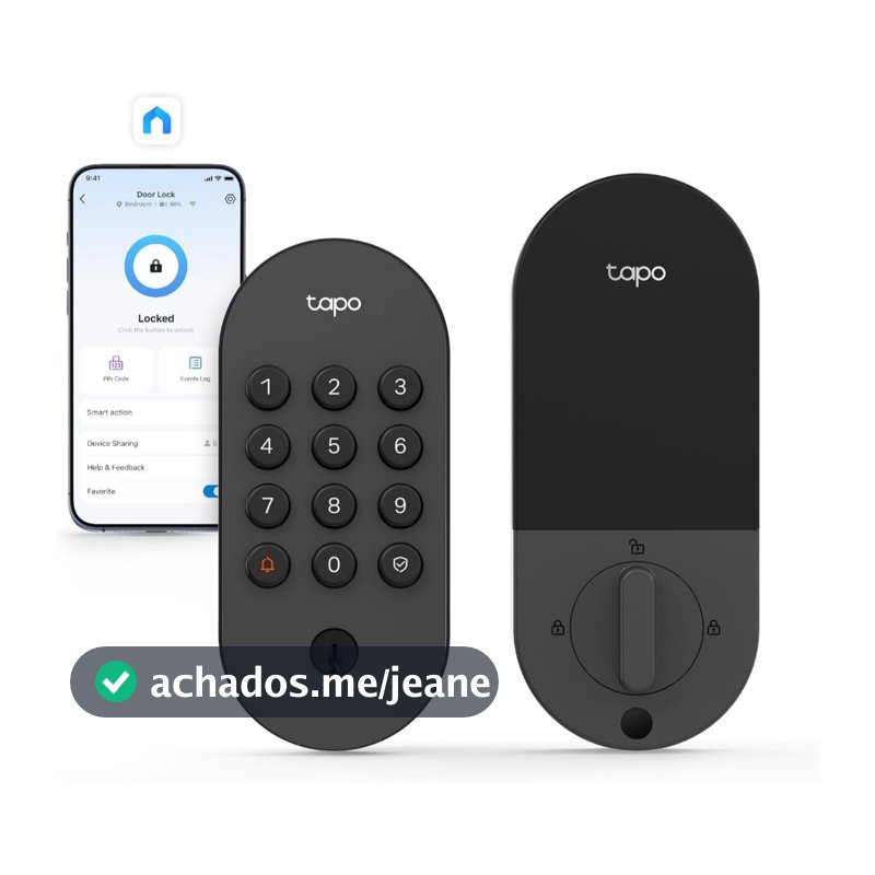 TP-Link Tapo DL100 Fechadura Inteligente Wi-Fi, Digital, Senha, Alexa