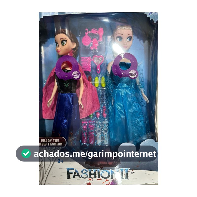 Boneca Frozen Elsa e Anna Musical Articulada 30cm Infantilcom acessórios