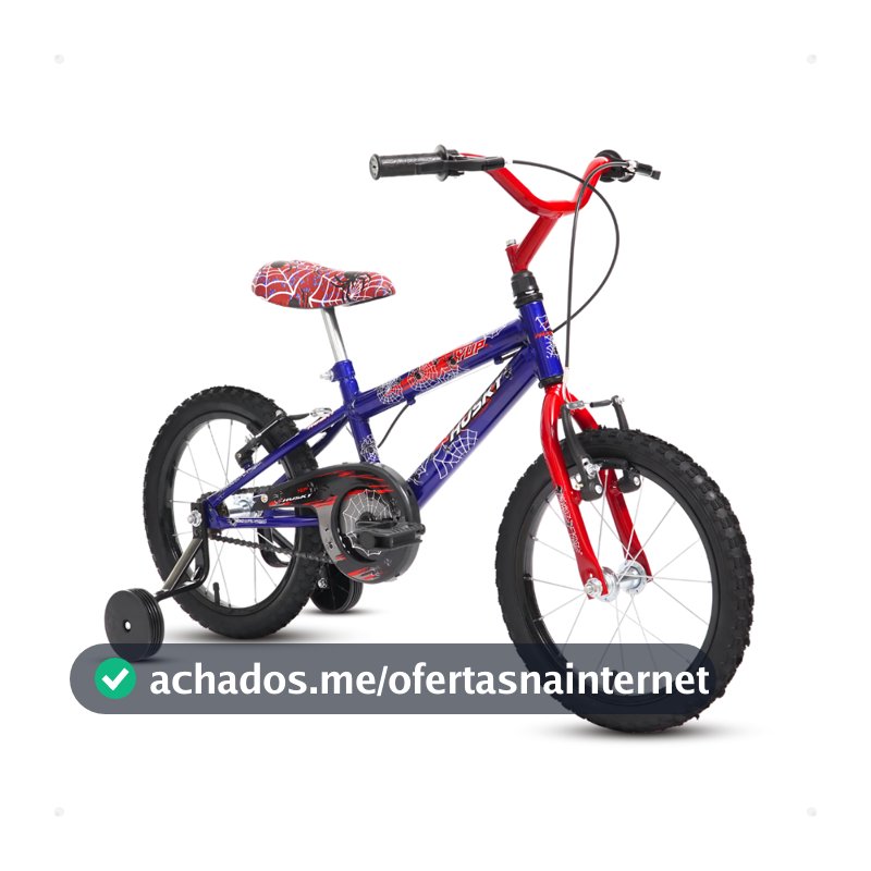 Bicicleta Infantil Masculina Aro 16 Super Herói Menino Husky Bike Modelo Yup com Rodinha