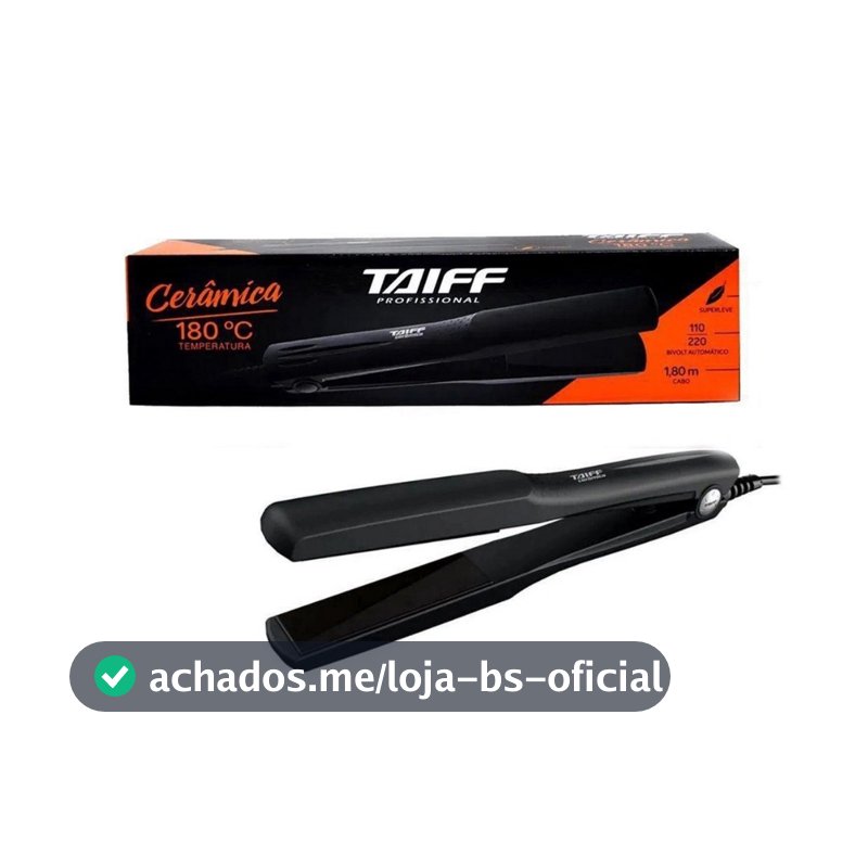 Prancha Alisadora para Cabelo Chapinha Taiff Cerâmica Bivolt