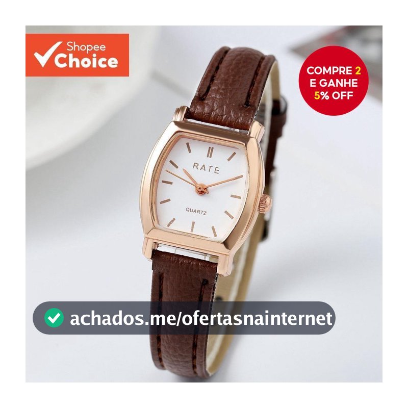 Relógio Elegante Com Design De Escala Simples E Para Mulheres , Uso Diário , De Pulso Festa De Escritório