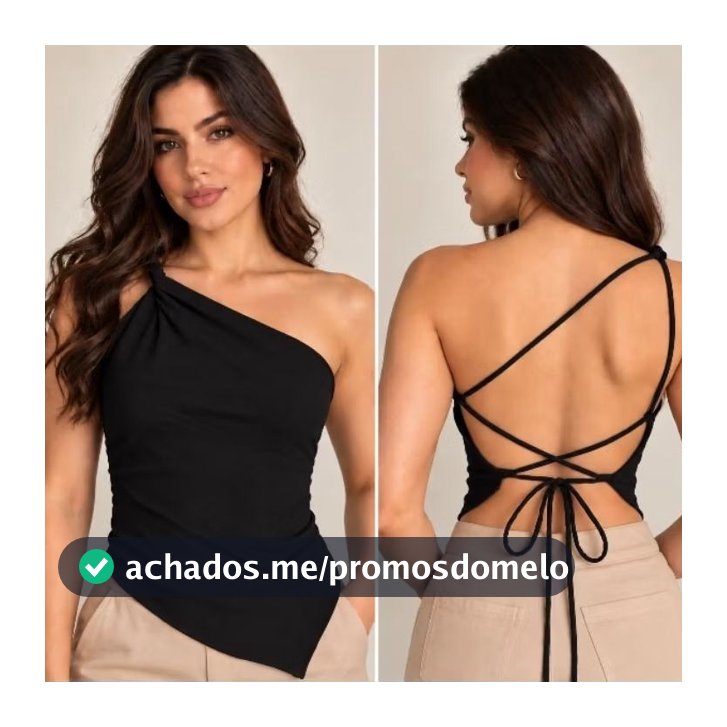 Blusa Frente Única Feminino Amarração Costas Nuas Crepe Duna Elegante Moda Blogueira Gringa