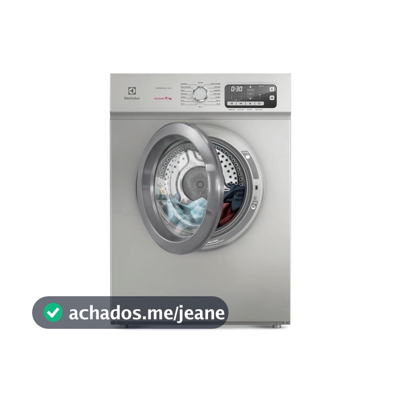 Secadora de Roupas Electrolux 11Kg Cor Inox Essential Care com Função Antirrugas (STH11)