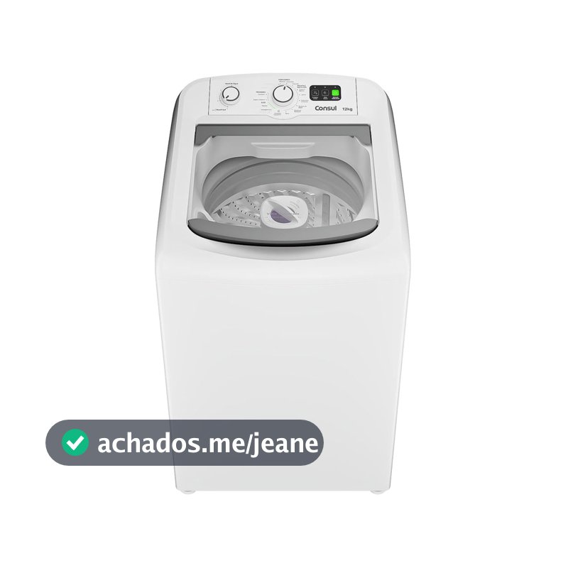 Máquina de Lavar Branca Consul 12kg com Dosagem Econômica e Ciclo Edredom - CWM12AB