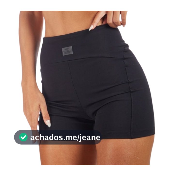 Shorts Feminino Fitness Academia Poliamida Cós Alto Zero Transpaência Alta Compressão Esmeralda