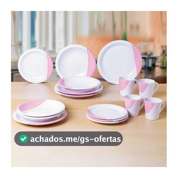 Jogo de Jantar Louças Pratos e xícaras de Porcelana Completo com 20 peças ENVIO IMEDIATO