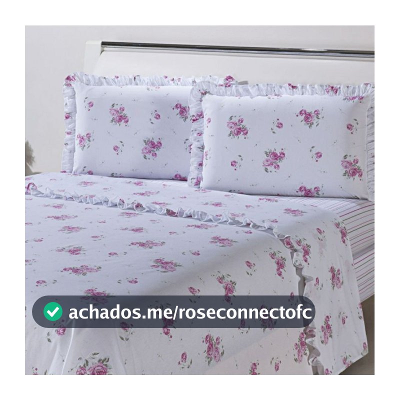 Jogo de Cama Lençol Casal Padrão 3 Peças Cama Box Estampado (Lindas Estampas)