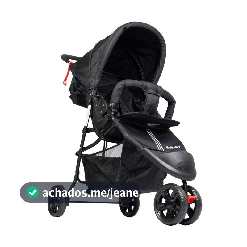 Carrinho De Bebê EasyGo Com Cesto 3 Rodas Passeio Até 15kgs - KaBaby