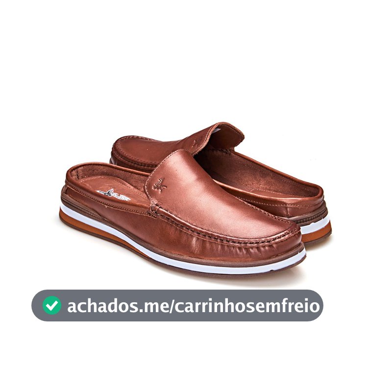 Mule Vancouver Masculino Despojado Moderno Estiloso Slip On Confortável em Couro Látego Legítimo