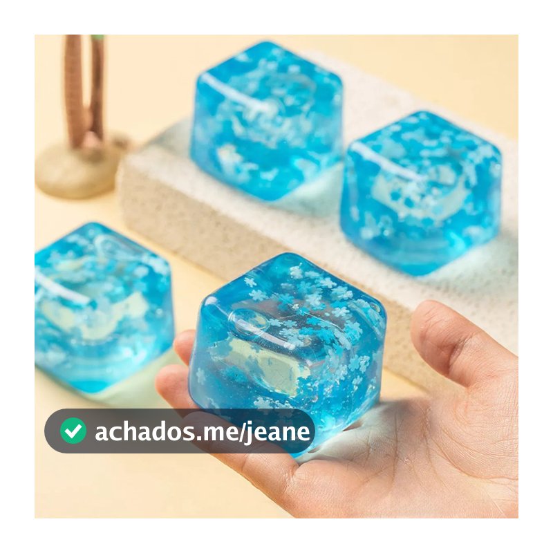 Sensorial Fidget Stress Relief Squeeze Toy Grande TPR Maltose Cubo De Gelo Para Crianças Aniversário E Natal
