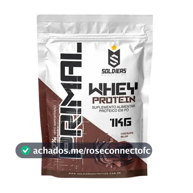 Whey Protein Primal 1kg Importado Soldiers Nutrition Suplemento Proteína Muscular