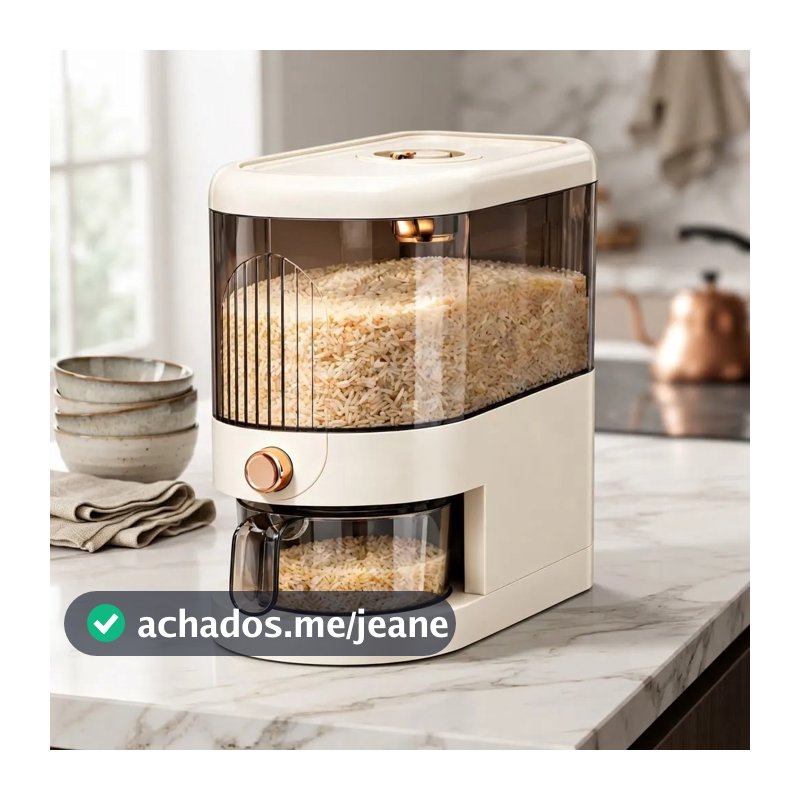 Pote Dispenser Dosador 5kg para Grãos e Cereais com Medidor