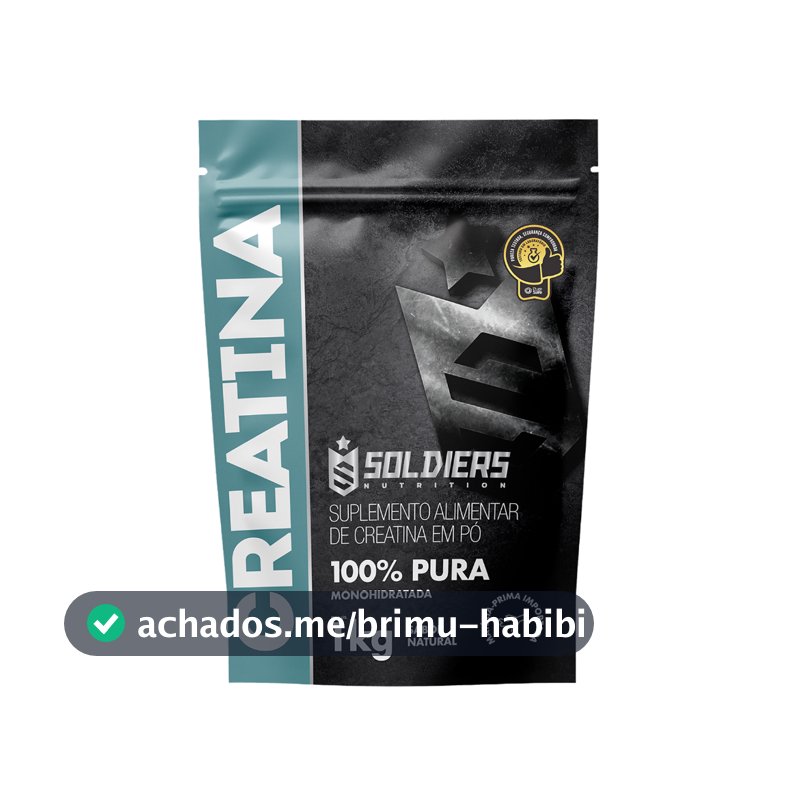 Creatina Suplemento Monohidratada em Pó 100% Pura Importada - Soldiers Nutrition