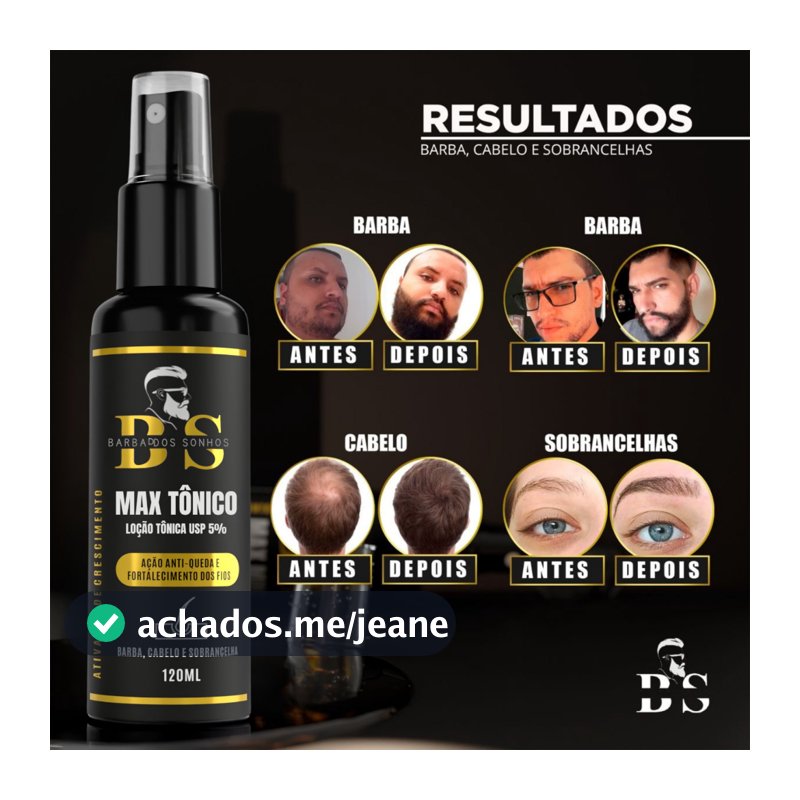 Max Tônico Capilar Cresce Cabelo Sobrancelha e Barba