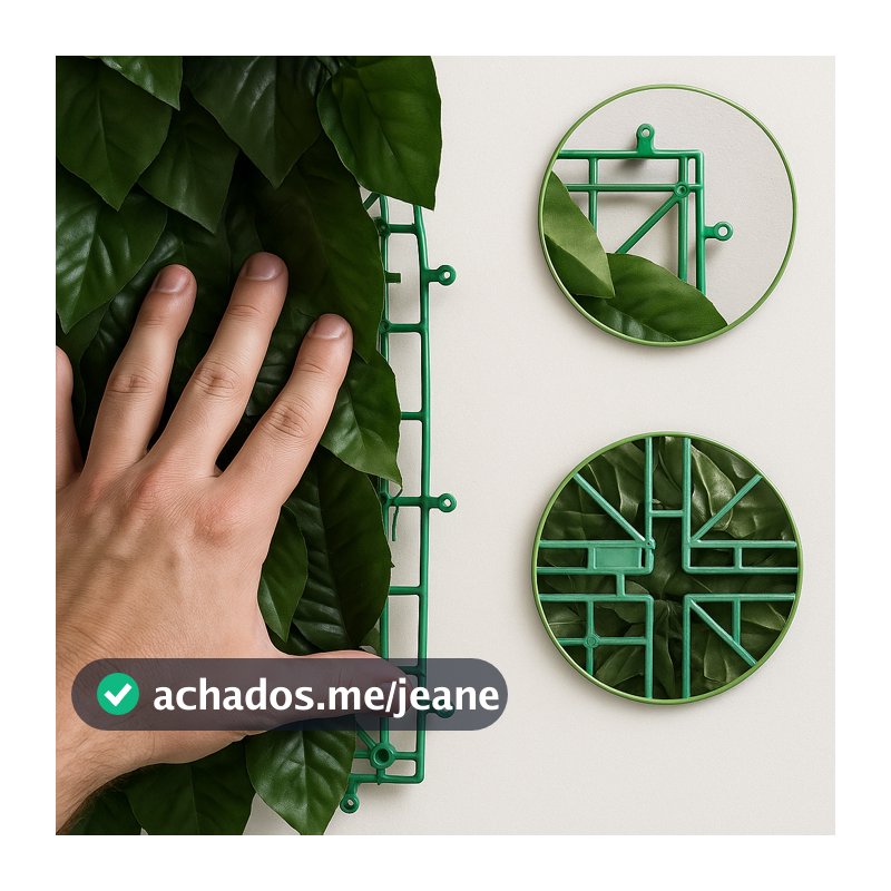 Painel Verde 2mx50cm Jardim Vertical Hera Artificial Muro Inglês Decoração Moderna