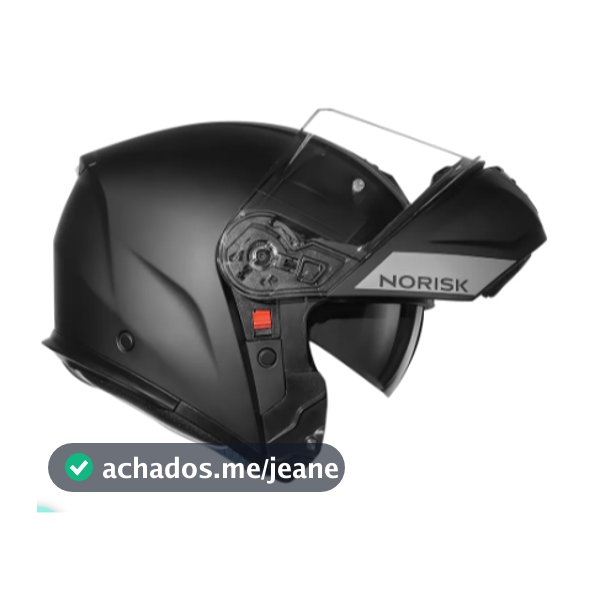 CAPACETE ARTICULADO  NORISK VORTEX MONOCOLOR PRETO FOSCO