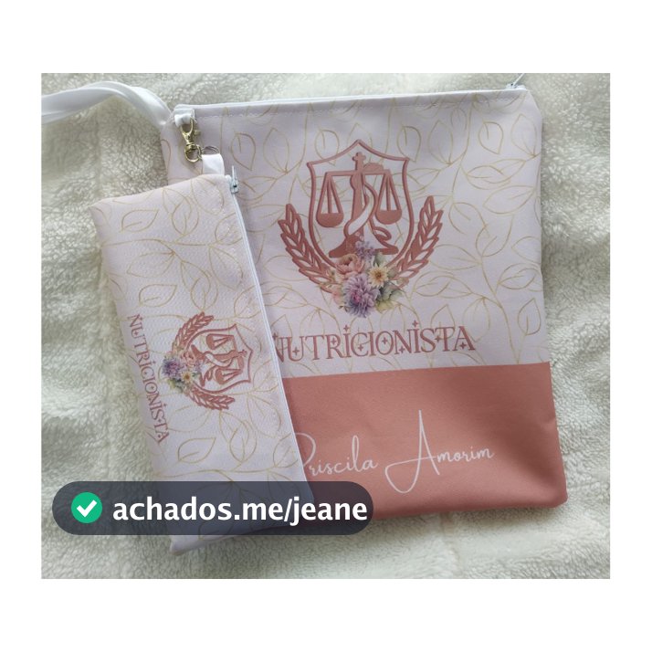 Porta Jaleco personalizado Profissões / Enfermagem - Nutricionista - Odontologia - Psicologia - Medica - Medica